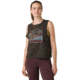 prAna Organic Graphic Sleeveless Shirt - Womens, Washed Black Throwback, S, 1962781-001-S