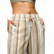 prAna Fernie Beach Pant - Womens, Sweet Agave Stripe, XL, 1969101-302-XL