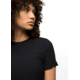 prAna Foundation Rib Tee - Womens, Black Heather, S, 1970821-001-S