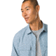 prAna Lost Sol Long Sleeve Shirts - Mens, Chambray Heather, M, 1972361-401-ST-M