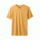 prAna V-Neck Mens, Marigold Heather, Large, M1VNEK114-MGHT-L