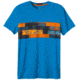 prAna Printed Ridge Tech T-Shirt - Men's -Classic Blue-X-Large