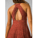 prAna Saxon Dress - Womens, Rust Floret, Medium, 1970651-602-M