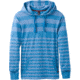 prAna Setu Hoodie - Men's -Future Blue Stripe-Medium