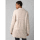 prAna Sevie Cardigan - Women's, Large, Pebble Grey Intarsia, 1967181-021-L