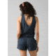 prAna Sylvie Romper - Womens, Black Stripe, Large, W31202002-BKST-L