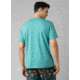 prAna V-Neck T-Shirt - Mens, Azurite Heather, Medium, M1VNEK114-AZHT-M
