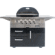 Primo Ceramic Grills Oval X-Large Gas Grill, 21,000 Btu, Cart-Mounted, PGGXLC