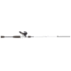 ProFISHiency 6ft3in Grey/White Spincast Combo, Multicolor, PRO63SCGW