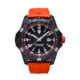 ProTek Carbon Dive Watch, Carbon Case/Black&amp;Orange Dial/Orange Strap, One Size, PT1004O