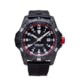ProTek Carbon Dive Watch, Carbon Case/Black&amp;Red Dial/Black Strap, One Size, PT1002