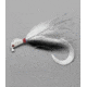 Pucci Bucktail Flash Striper Jig, 1/2 oz White/Black/White, PFJ12W/BK/W