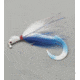 Pucci Bucktail Flash Striper Jig, 1/2 oz White/Blue/White, PFJ12W/BLU/W
