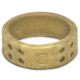 QALO Womens Perforated Silicone Ring, Gold