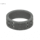 QALO Womens Perforated Silicone Ring, Smoke Gray