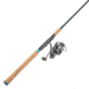 Quantum Benchmark Spinning Reel and Rod Combo, 7ft, 1-PC, Medium-Light, Fast Rod, Graphite Composite Blank, SZ 3000 Reel, 5+1 Bearings, 6.2-1 Ratio, Silver/Blue, BK3000701ML815.P2