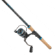 Quantum Benchmark Spinning Reel and Rod Combo, 7ft, 1-PC, Medium-Light, Fast Rod, Graphite Composite Blank, SZ 3000 Reel, 5+1 Bearings, 6.2-1 Ratio, Silver/Blue, BK3000701ML815.P2