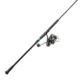 Quantum Benchmark Spinning Reel and Rod Combo, 8ft, 2-PC, Med-Heavy, Moderate-Fast Rod, Graphite Composite Blank, SZ 5000 Reel, 5+1 Bearings, 5.6-1 Ratio, Silver/Blue, BK5000802MH1225.P2