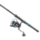 Quantum Benchmark Spinning Reel and Rod Combo, 7ft, 1-PC, Medium, Fast Rod, Graphite Composite Blank, SZ 5000 Reel, 5+1 Bearings, 5.6-1 Ratio, Silver/Blue, BK5000701M1220.P2