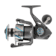 Quantum Benchmark Spinning Reel and Rod Combo, 9ft, 2-PC, Med-Heavy, Moderate-Fast Rod, Graphite Composite Blank, SZ 6000 Reel, 5+1 Bearings, 5.6-1 Ratio, Silver/Blue, BK6000902MH1530.P2