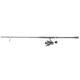 Quantum Benchmark Spinning Reel and Rod Combo, 9ft, 2-PC, Med-Heavy, Moderate-Fast Rod, Graphite Composite Blank, SZ 6000 Reel, 5+1 Bearings, 5.6-1 Ratio, Silver/Blue, BK6000902MH1530.P2