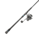 Quantum Benchmark Spinning Reel and Rod Combo, 9ft, 2-PC, Med-Heavy, Moderate-Fast Rod, Graphite Composite Blank, SZ 6000 Reel, 5+1 Bearings, 5.6-1 Ratio, Silver/Blue, BK6000902MH1530.P2