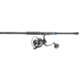 Quantum Benchmark Spinning Reel and Rod Combo, 9ft, 2-PC, Med-Heavy, Moderate-Fast Rod, Graphite Composite Blank, SZ 6000 Reel, 5+1 Bearings, 5.6-1 Ratio, Silver/Blue, BK6000902MH1530.P2