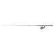 Quantum Benchmark Spinning Reel and Rod Combo, 7ft, 1-PC, Med-Heavy, Moderate-Fast Rod, Graphite Composite Blank, SZ 6000 Reel, 5+1 Bearings, 5.6-1 Ratio, Silver/Blue, BK6000701MH1225.P2