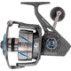 Quantum Benchmark Spinning Reel, SZ 2500 Reel, 5+1 Bearings, 6.2-1 Ratio, Aluminum Frame, SEALOQ 6 Protection, GEARTEQ Machined Gears, CFX200 Carbon Fiber Xtreme Drag, Silver/Blue, BK2500.B2
