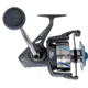 Quantum Benchmark Spinning Reel, SZ 2500 Reel, 5+1 Bearings, 6.2-1 Ratio, Aluminum Frame, SEALOQ 6 Protection, GEARTEQ Machined Gears, CFX200 Carbon Fiber Xtreme Drag, Silver/Blue, BK2500.B2