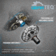 Quantum Benchmark Spinning Reel, SZ 2500 Reel, 5+1 Bearings, 6.2-1 Ratio, Aluminum Frame, SEALOQ 6 Protection, GEARTEQ Machined Gears, CFX200 Carbon Fiber Xtreme Drag, Silver/Blue, BK2500.B2