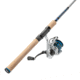 Quantum Strive Spinning Reel and Rod Combo, 7ft, 1-PC, Light, Fast Rod, Graphite Composite Blank, SZ 2500 Reel, 4+1 Bearings, 6.2-1 Ratio, Silver/Blue, SV2500701L612.P2
