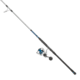 Quantum Strive Spinning Reel and Rod Combo, 9ft, 2-PC, Medium-Heavy, Moderate-Fast Rod, Graphite Composite Blank, SZ 6000 Reel, 4+1 Bearings, 5.6-1 Ratio, Silver/Blue, SV6000902MH1530.P2
