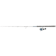 Quantum Strive Spinning Reel and Rod Combo, 7ft, 1-PC, Medium-Heavy, Moderate-Fast Rod, Graphite Composite Blank, SZ 6000 Reel, 4+1 Bearings, 5.6-1 Ratio, Silver/Blue, SV6000701MH1225.P2