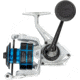 Quantum Strive Spinning Reel, SZ 4000 Reel, 4+1 Bearings, 6.2-1 Ratio, Rigid Aluminum Frame, Graphite Rotor, Sealed Design, CFX200 Carbon Fiber Xtreme Drag, Silver/Blue, SV4000.B2