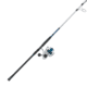 Quantum Strive Spinning Reel and Rod Combo, 10ft, 2-PC, Heavy, Moderate-Fast Rod, Graphite Composite Blank, SZ 8000 Reel, 4+1 Bearings, 4.7-1 Ratio, Silver/Blue, SV8000102H2040.P2