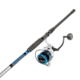 Quantum Strive Spinning Reel and Rod Combo, 10ft, 2-PC, Heavy, Moderate-Fast Rod, Graphite Composite Blank, SZ 8000 Reel, 4+1 Bearings, 4.7-1 Ratio, Silver/Blue, SV8000102H2040.P2