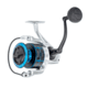 Quantum Strive Spinning Reel and Rod Combo, 10ft, 2-PC, Heavy, Moderate-Fast Rod, Graphite Composite Blank, SZ 8000 Reel, 4+1 Bearings, 4.7-1 Ratio, Silver/Blue, SV8000102H2040.P2