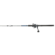 Quantum Strive Spinning Reel and Rod Combo, 7ft, 1-PC, Heavy, Moderate-Fast Rod, Graphite Composite Blank, SZ 8000 Reel, 4+1 Bearings, 4.7-1 Ratio, Silver/Blue, SV8000701H1530.P2