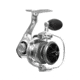 Quantum Throttle Spinning Reel, SZ 10 Reel, Stainless Steel Bail Wire, Dura-Lok Anti-Reverse Clutch, Oversized Non-Slip Handle Knob, 10 + 1 Ball Bearings, 5.2-1 Ratio, Silver, TH10C.BX3