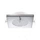 Quick Bryan CS Downlight 2W LED Round Light w/Switch / Square Stainless Bezel, IP40, Spring Mounted, FAMP3472X02CA00