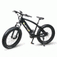 QuietKat Ambush 750W Electric Bike, w/ Mid-Drive Motor, Chain Drive, 8 Speed, Suspension Fork, Mechanical Disc Brakes, Black, One Size Fits Most, 18QKM750CCHM-BLK