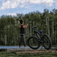 QuietKat Predator 750W Electric Bike, w/Mid-Drive Motor, Chain Drive, 9 Speed, Air Suspension Fork, Hydraulic Disc Brakes, Charcoal, One Size Fits Most, 18QKM750CCAH-CHR