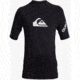 Quiksilver All Time Short Sleeve UPF 50 Rashguard Tee - Boys, Black, Large/14, EQBWR03121-KVJ0-L/14
