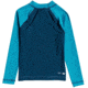 Quiksilver Bubble Dreams Long Sleeve UPF 50 Rashguard Tee - Boys, Caribbean Sea, 4, EQKWR03083-BNZ0-4