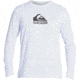 Quiksilver Solid Streak Long Sleeve UPF 50 Surf Tee - Mens, White, Medium, EQYWR03247-WBB0-M