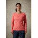 Rab Aerial LS Tee wmns, Coral, UK12/ US M QBU-44-CL-12-DEMO