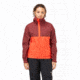 Rab Downpour Eco Jacket - Womens, Deep Heather/Red Grapefruit, 8, QWG-83-DER-08