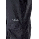 Rab Downpour Eco Pants - Mens, Black, Large, Regular, QWG-84-BL-L