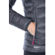 Rab Electron Jacket - Womens, Graphene/Peony, 14, QDN-54-GP-14